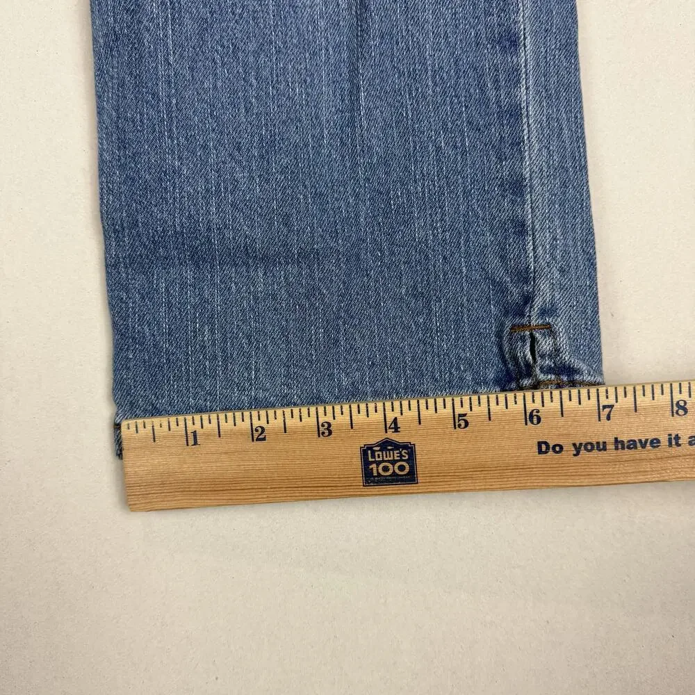 Lauren Ralph Lauren Capri Jean Women 8 Petite Blue Denim Stretch Classic Midcalf - Picture 12 of 12
